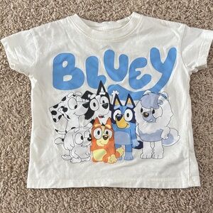 Bluey Kids Short Sleeve T-Shirt - White
